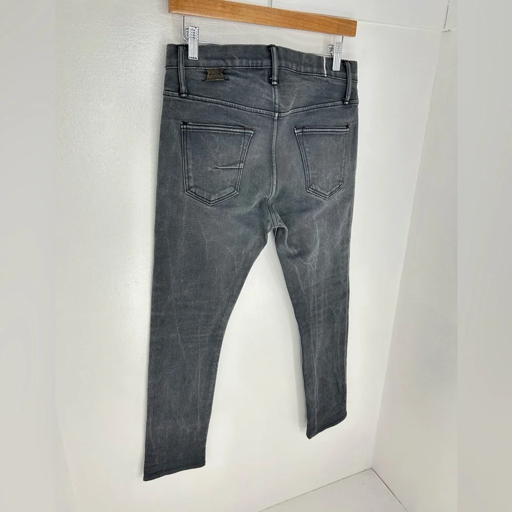 Matias Sol Jeans Gray Faded Denim Size 30x26.5 Selvedge Made‎ In USA Pants